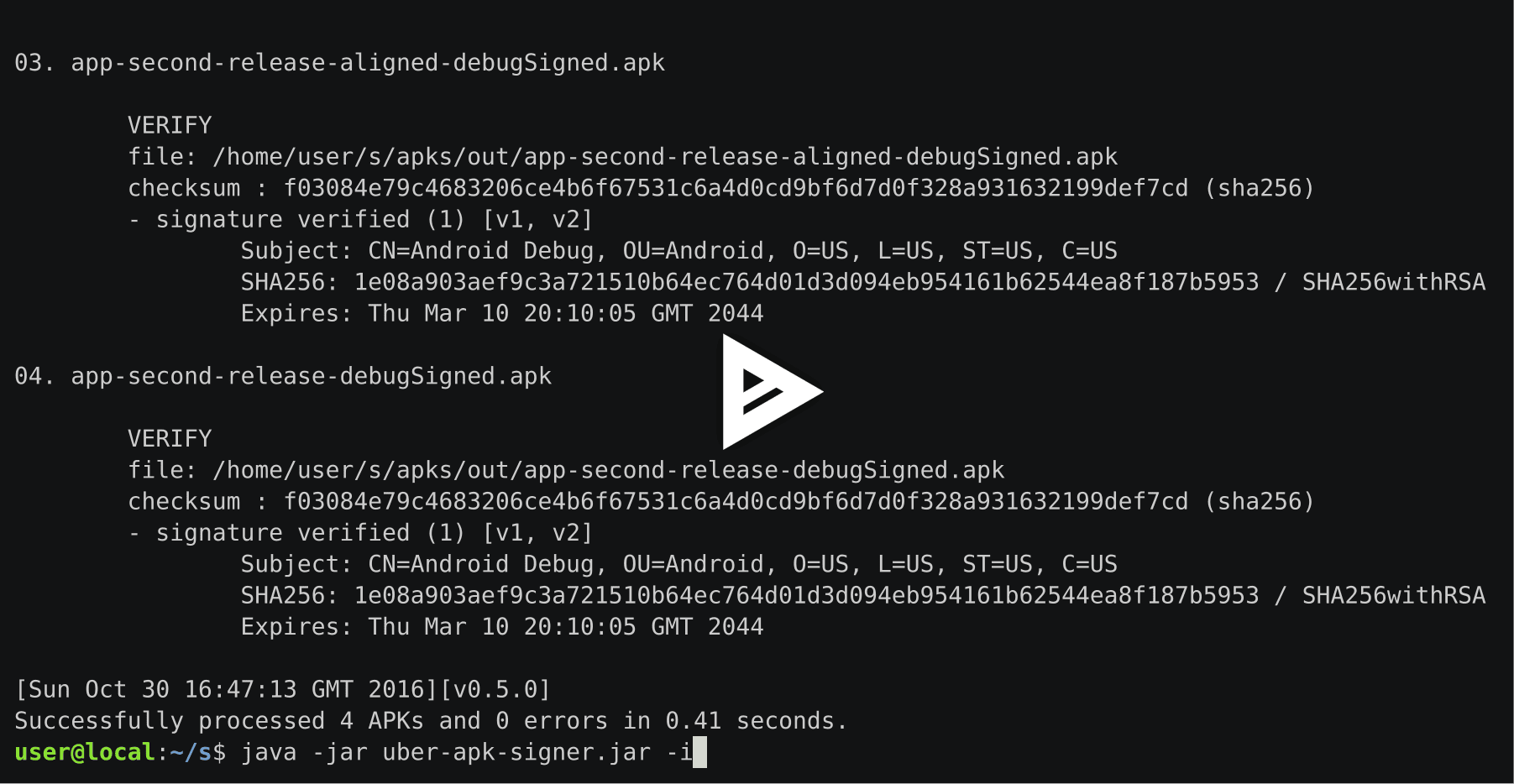asciicast